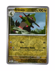 Fraxure Reverse Holo Common 069/086 Black Bolt Pokemon
