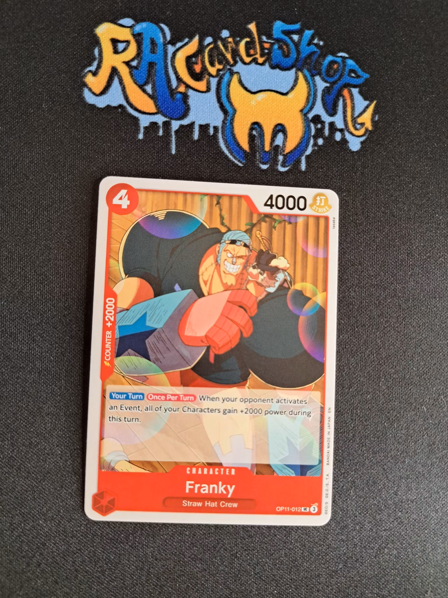 Franky Uncommon OP11-012 A Fist of Divine Speed One Piece Card Game
