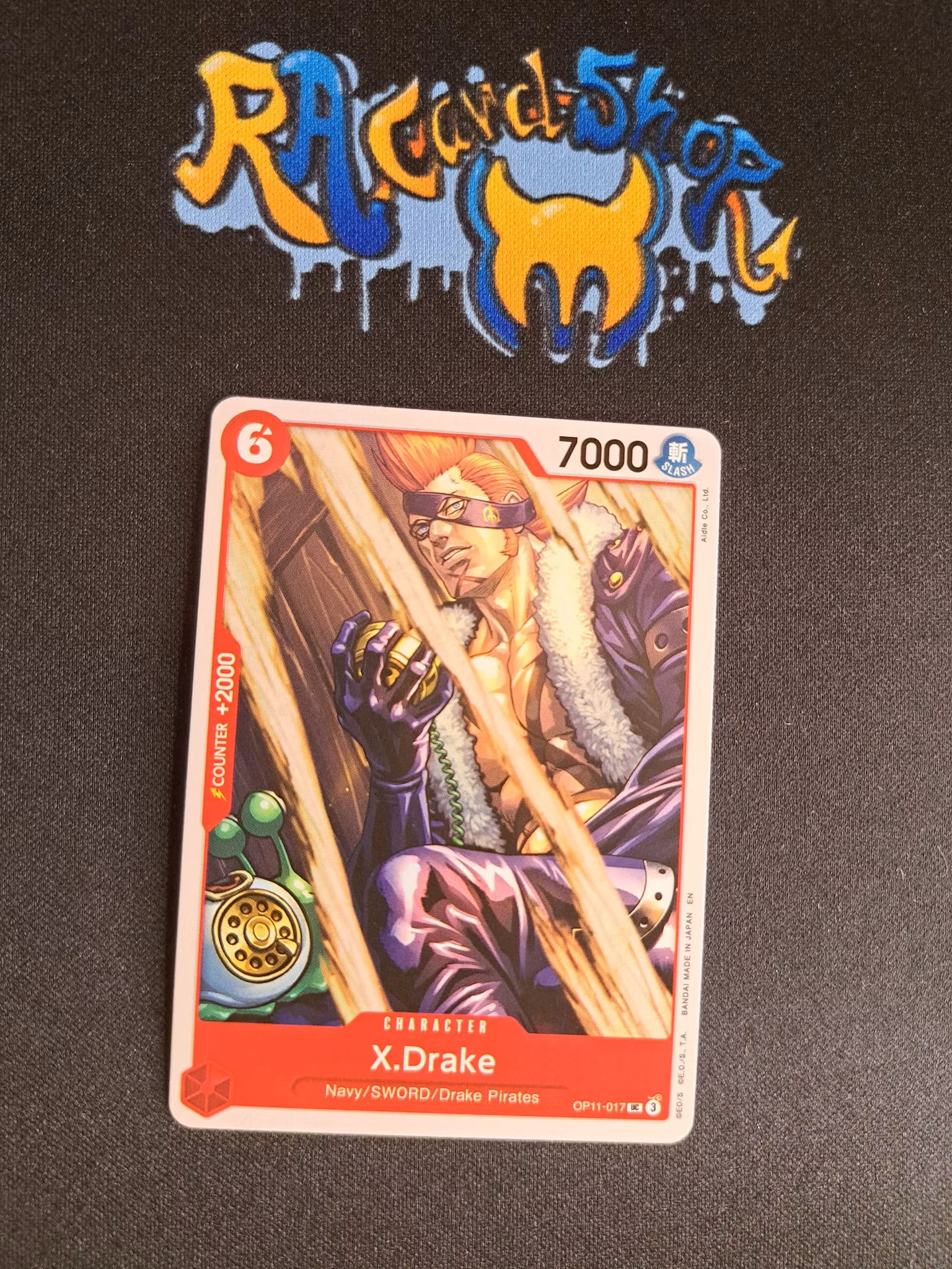 X.Drake Uncommon OP11-017 A Fist of Divine Speed One Piece Card Game