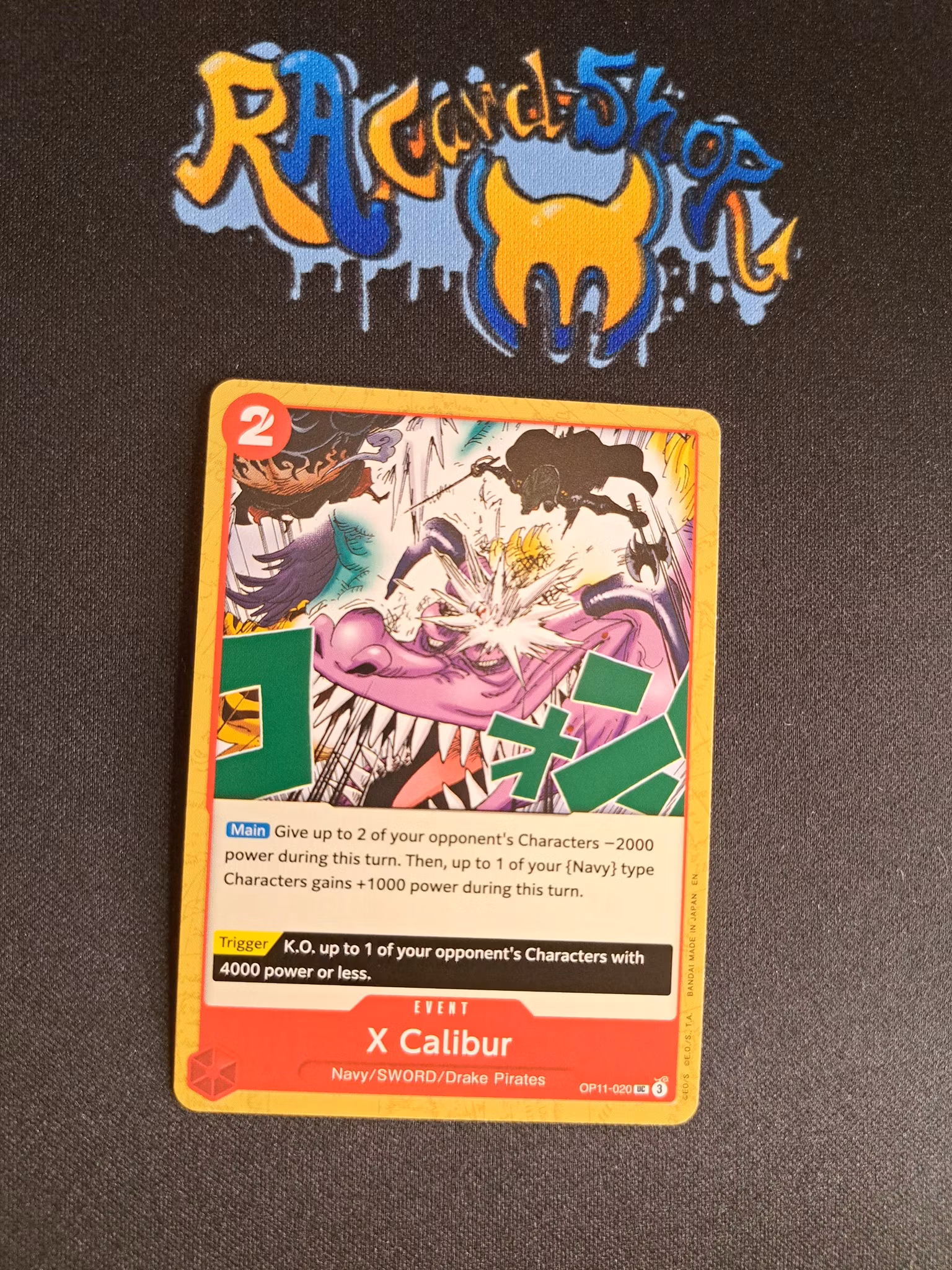 X Calibur Uncommon OP11-020 A Fist of Divine Speed One Piece Card Game