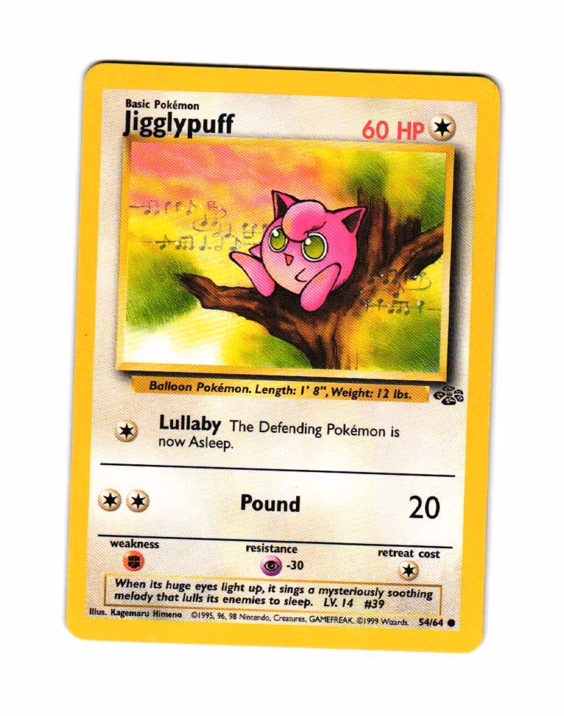 Jigglypuff Common 54/64 Jungle Pokemon
