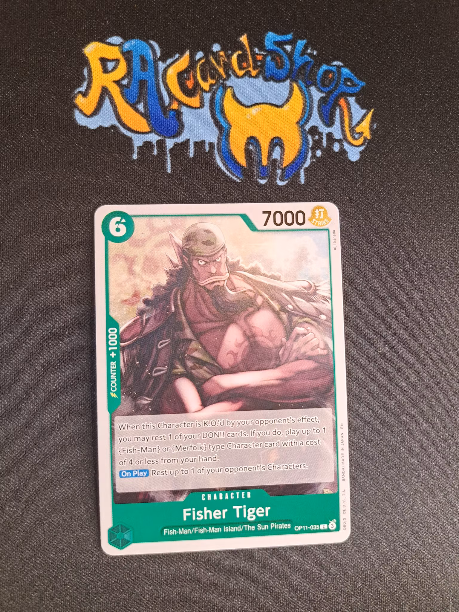 Fisher Tiger Common OP11-035 A Fist of Divine Speed One Piece Card Game