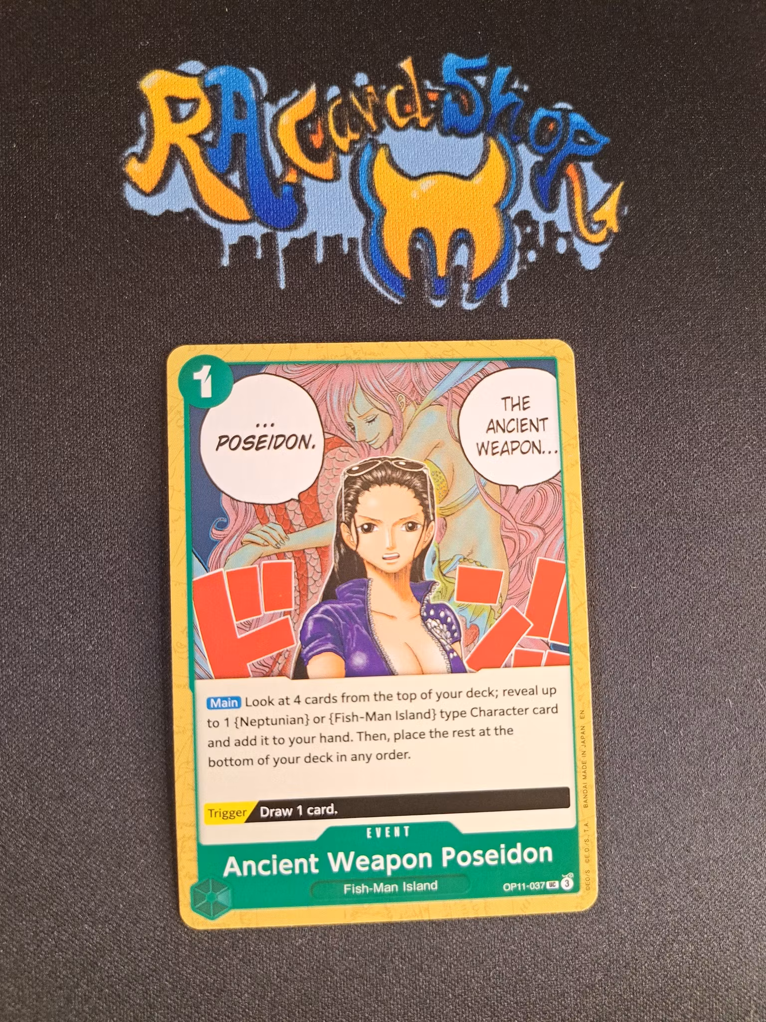 Ancient Weapon Poseidon Uncommon OP11-037 A Fist of Divine Speed One Piece Card Game