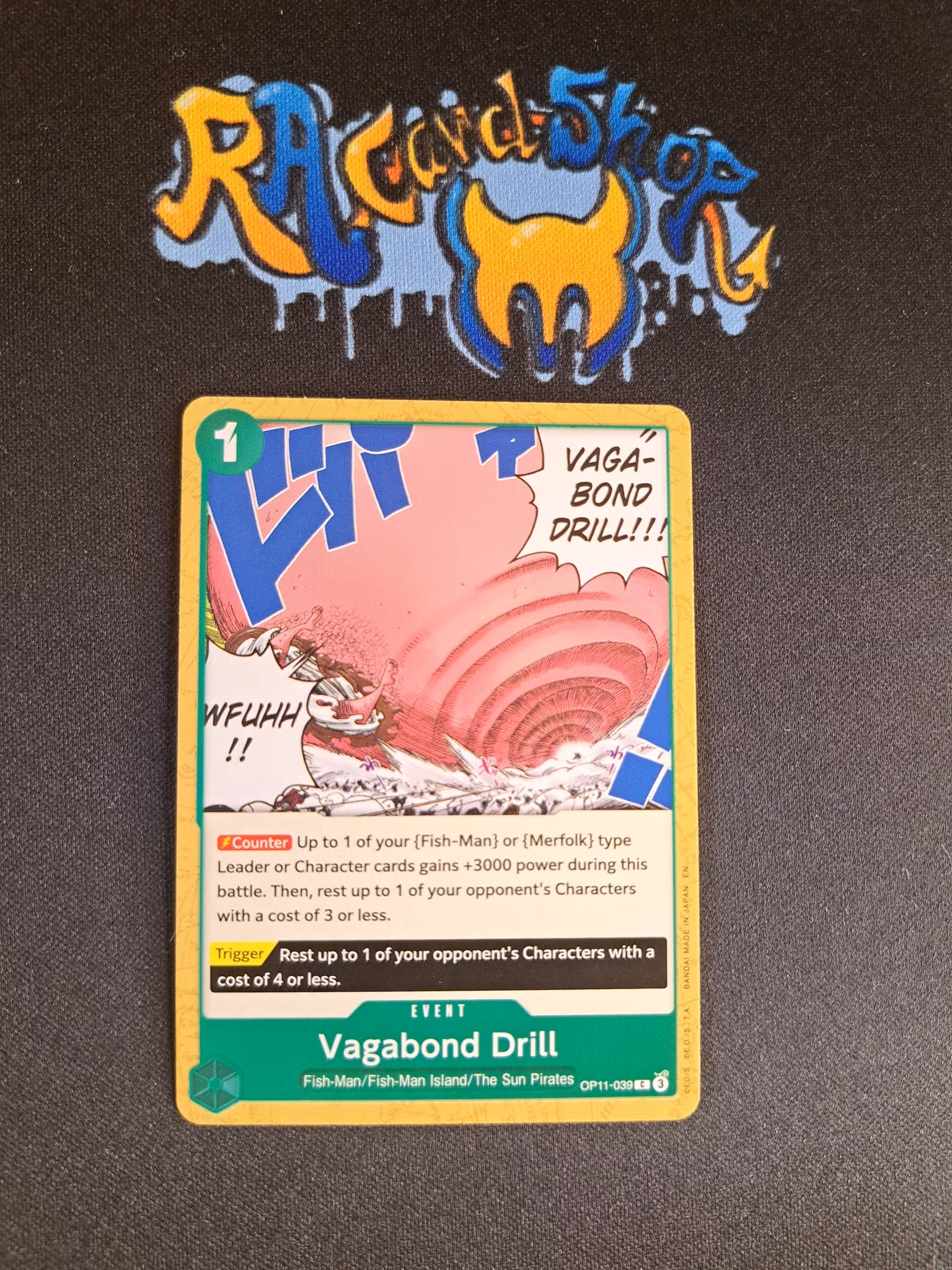 Vagabond Drill Common OP11-039 A Fist of Divine Speed One Piece Card Game