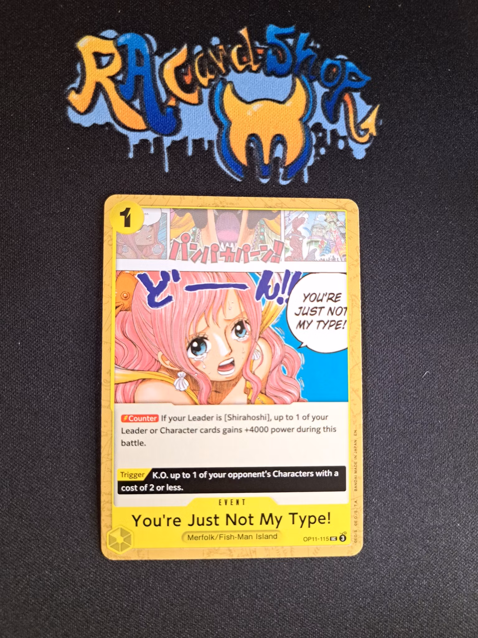Youre Just Not My Type! Uncommon OP11-115 A Fist of Divine Speed One Piece Card Game