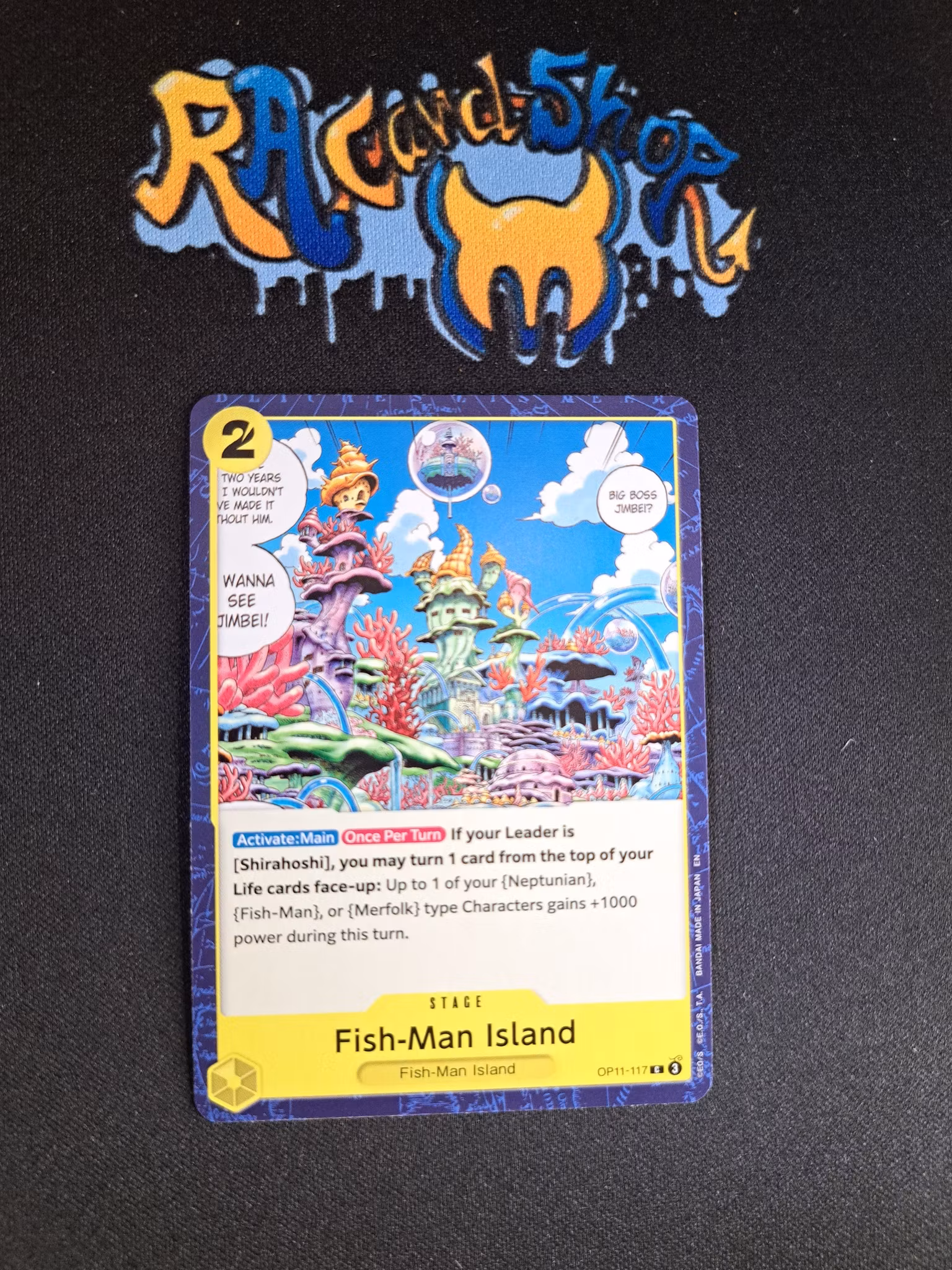 Fish-Man Island Common OP11-117 A Fist of Divine Speed One Piece Card Game