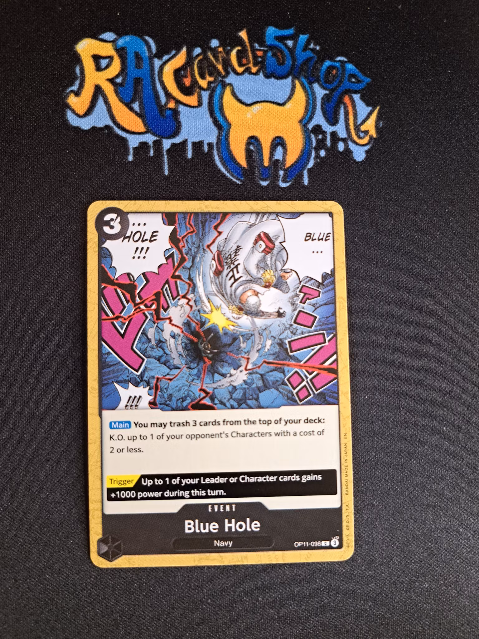 Blue Hole Common OP11-098 A Fist of Divine Speed One Piece Card Game
