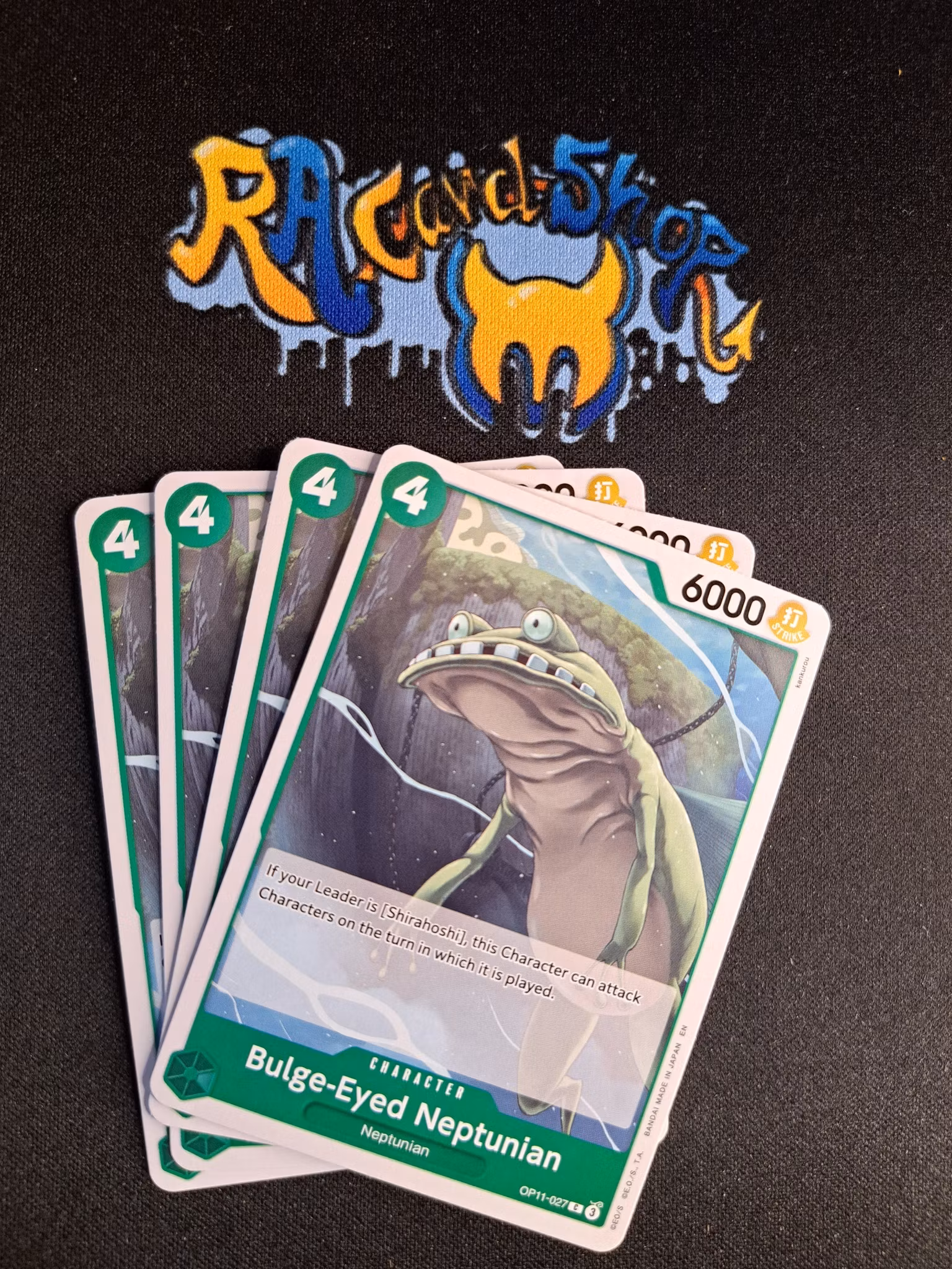 Bulge-Eyed Neptunian Common Playset OP11-027 A Fist of Divine Speed One Piece Card Game