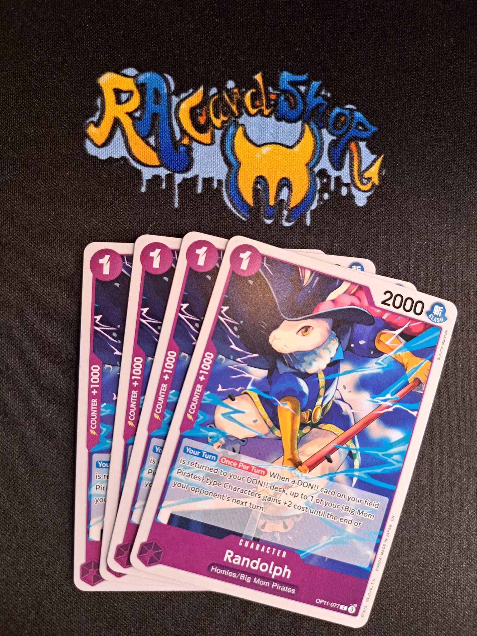 Randolph Common Playset OP11-077 A Fist of Divine Speed One Piece Card Game