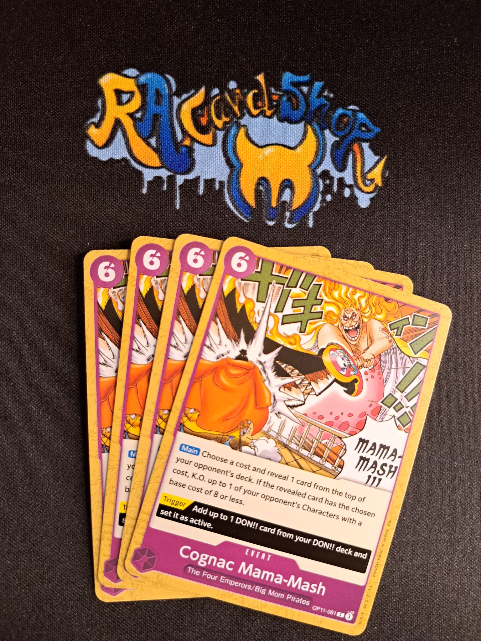 Cognac Mama-Mash Common Playset OP11-081 A Fist of Divine Speed One Piece Card Game