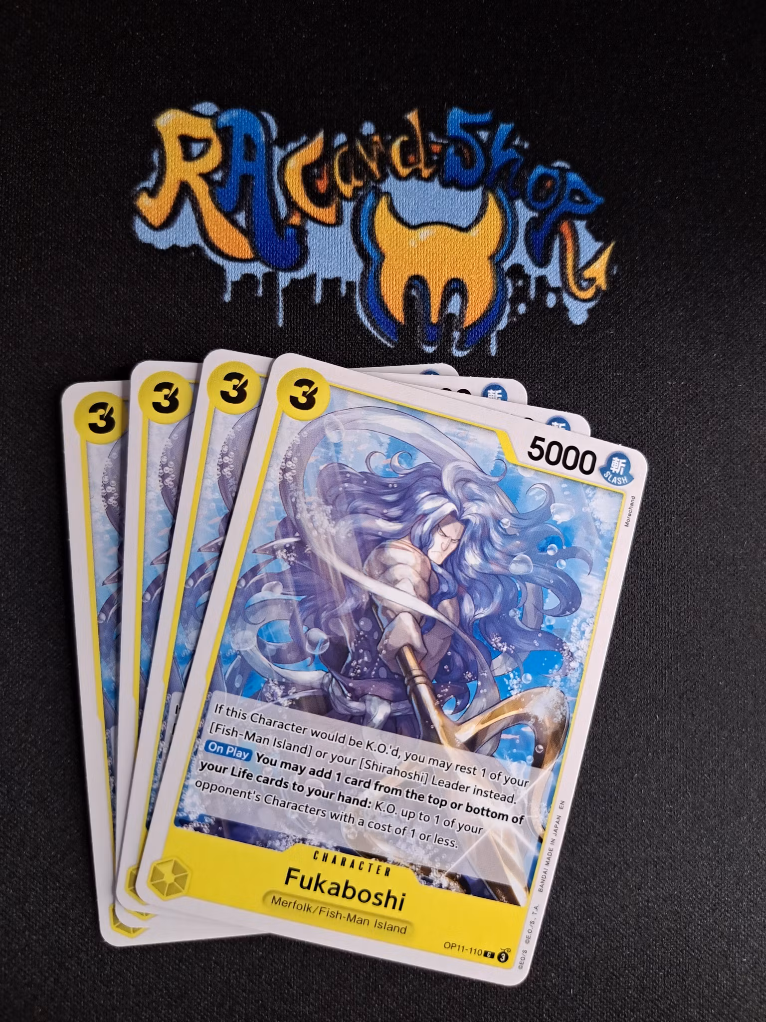 Fukaboshi Common Playset OP11-110 A Fist of Divine Speed One Piece Card Game