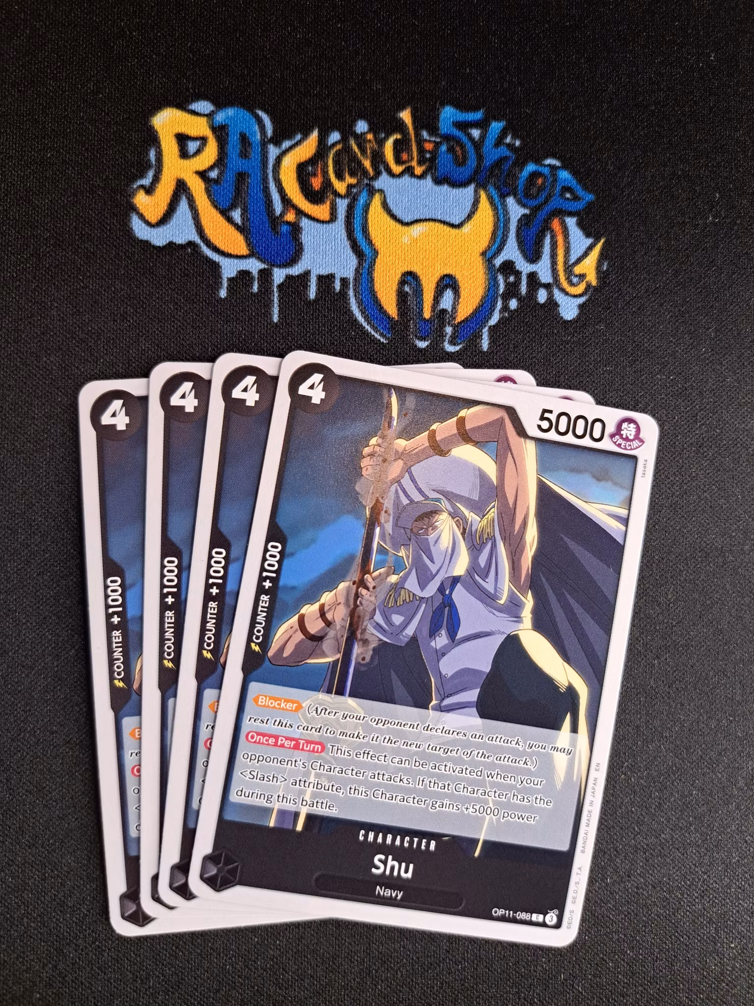 Shu Common Playset OP11-088 A Fist of Divine Speed One Piece Card Game
