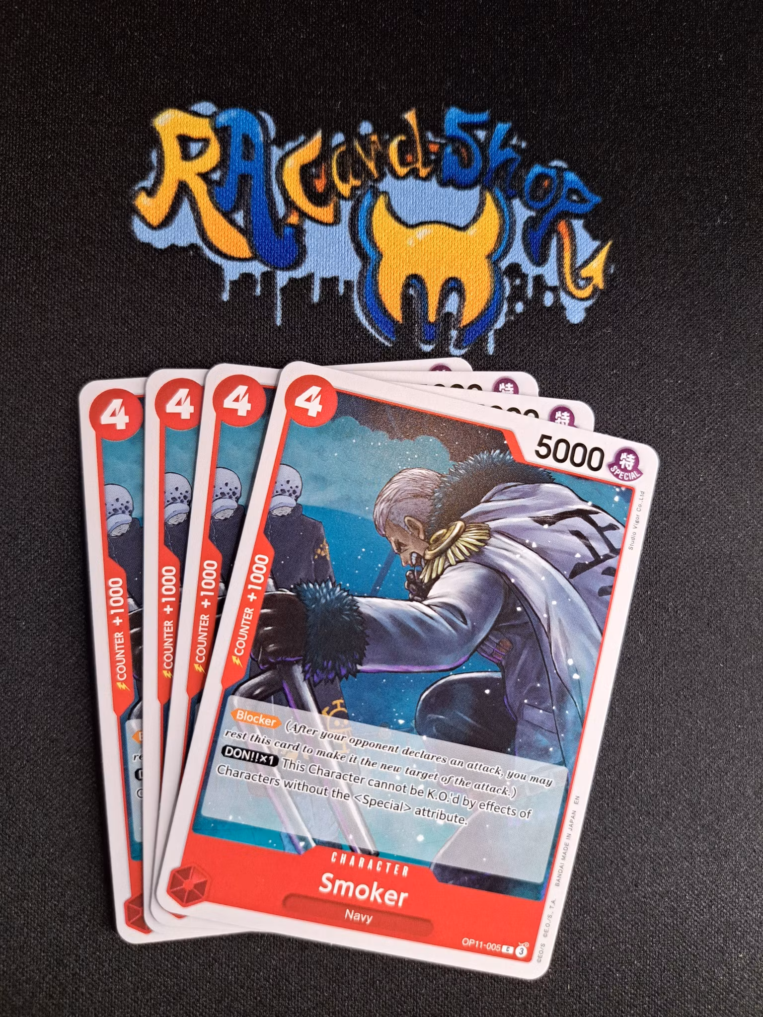 Smoker Common Playset OP11-005 A Fist of Divine Speed One Piece Card Game