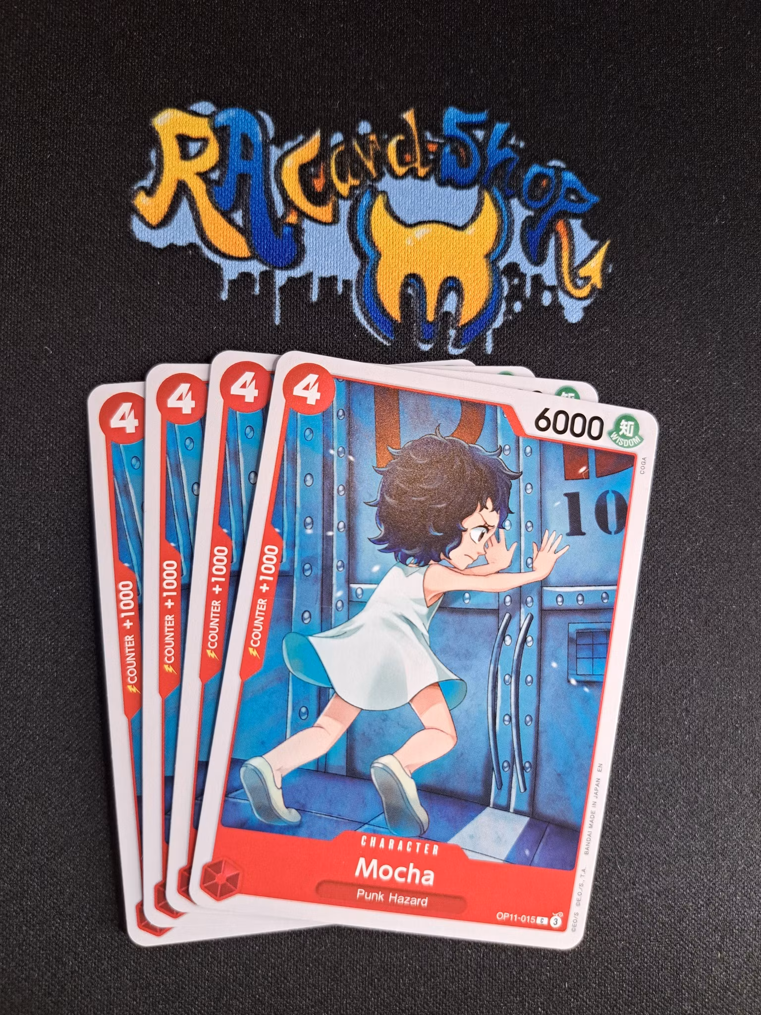 Mocha Common Playset OP11-015 A Fist of Divine Speed One Piece Card Game