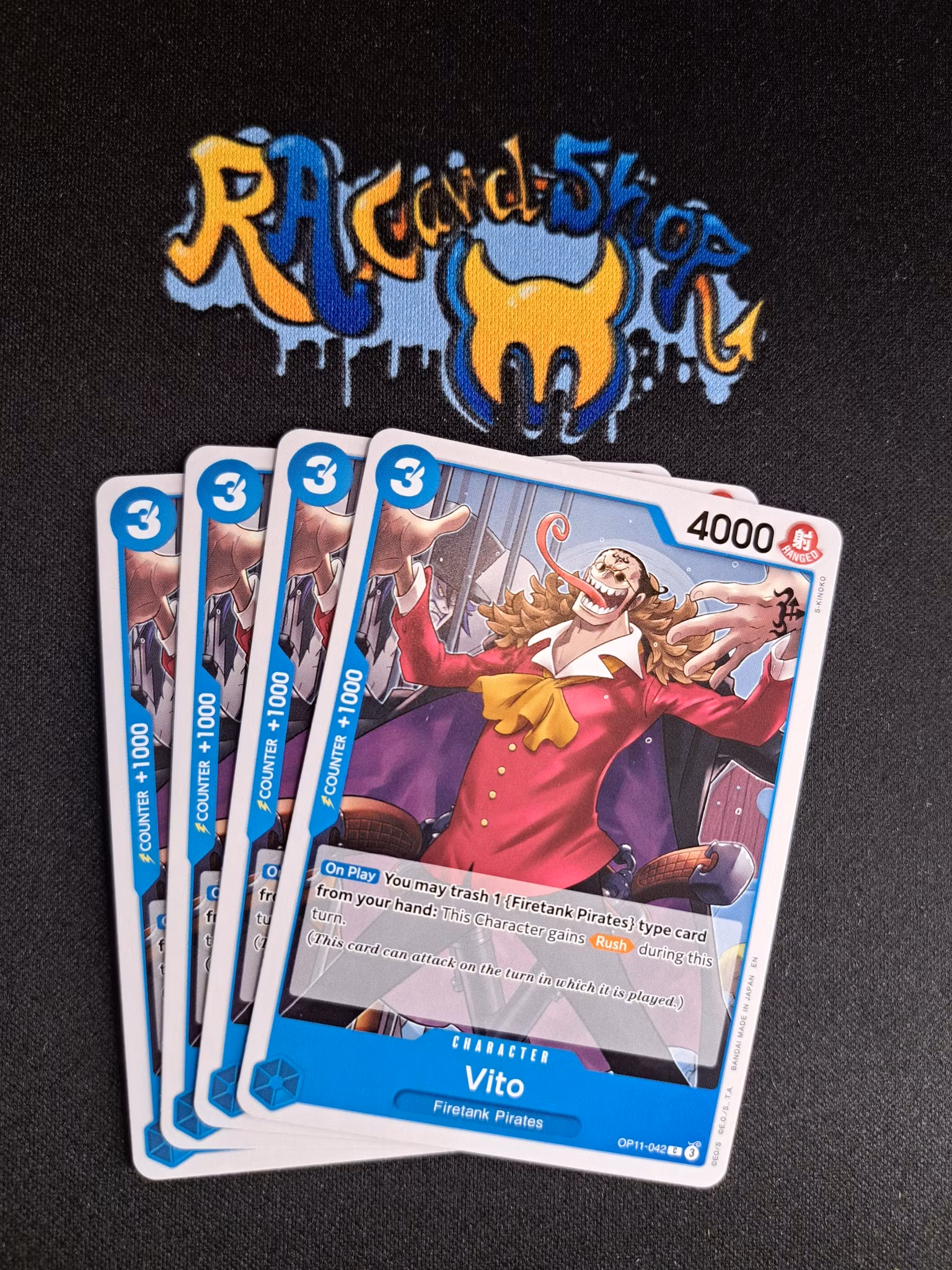 Vito Common Playset OP11-042 A Fist of Divine Speed One Piece Card Game