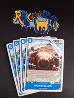 Monkey.D.Luffy Uncommon Playset OP11-058 A Fist of Divine Speed One Piece Card Game