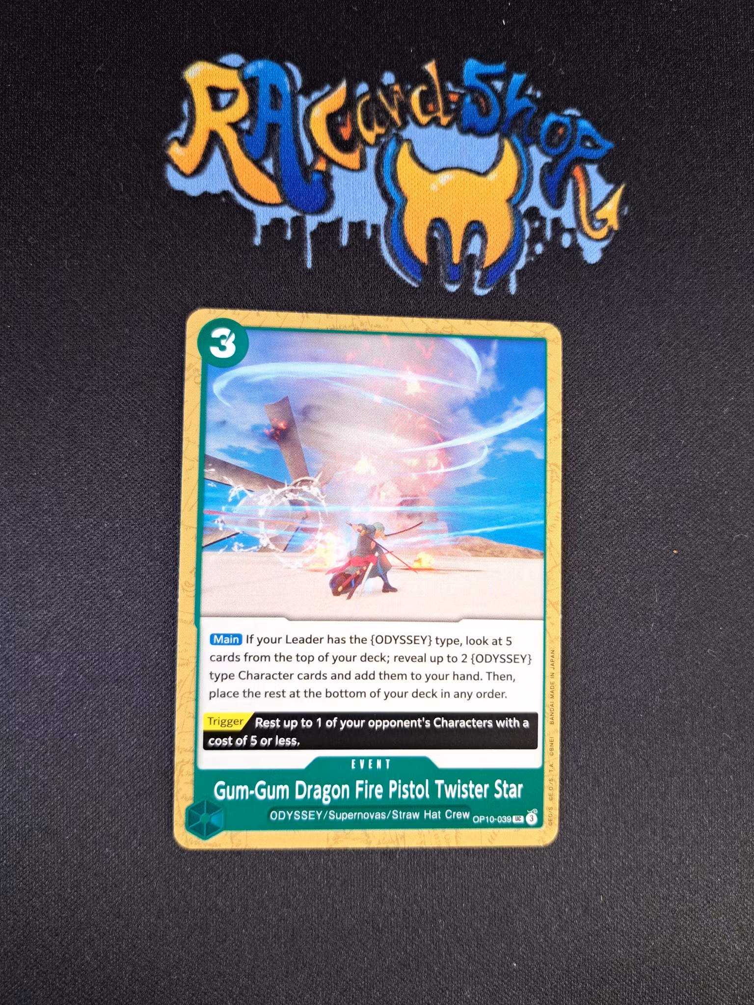 Gum-Gum Dragon Fire Pistol Twister Star Uncommon OP10-039 Royal Blood One Piece Card Game TCG CCG