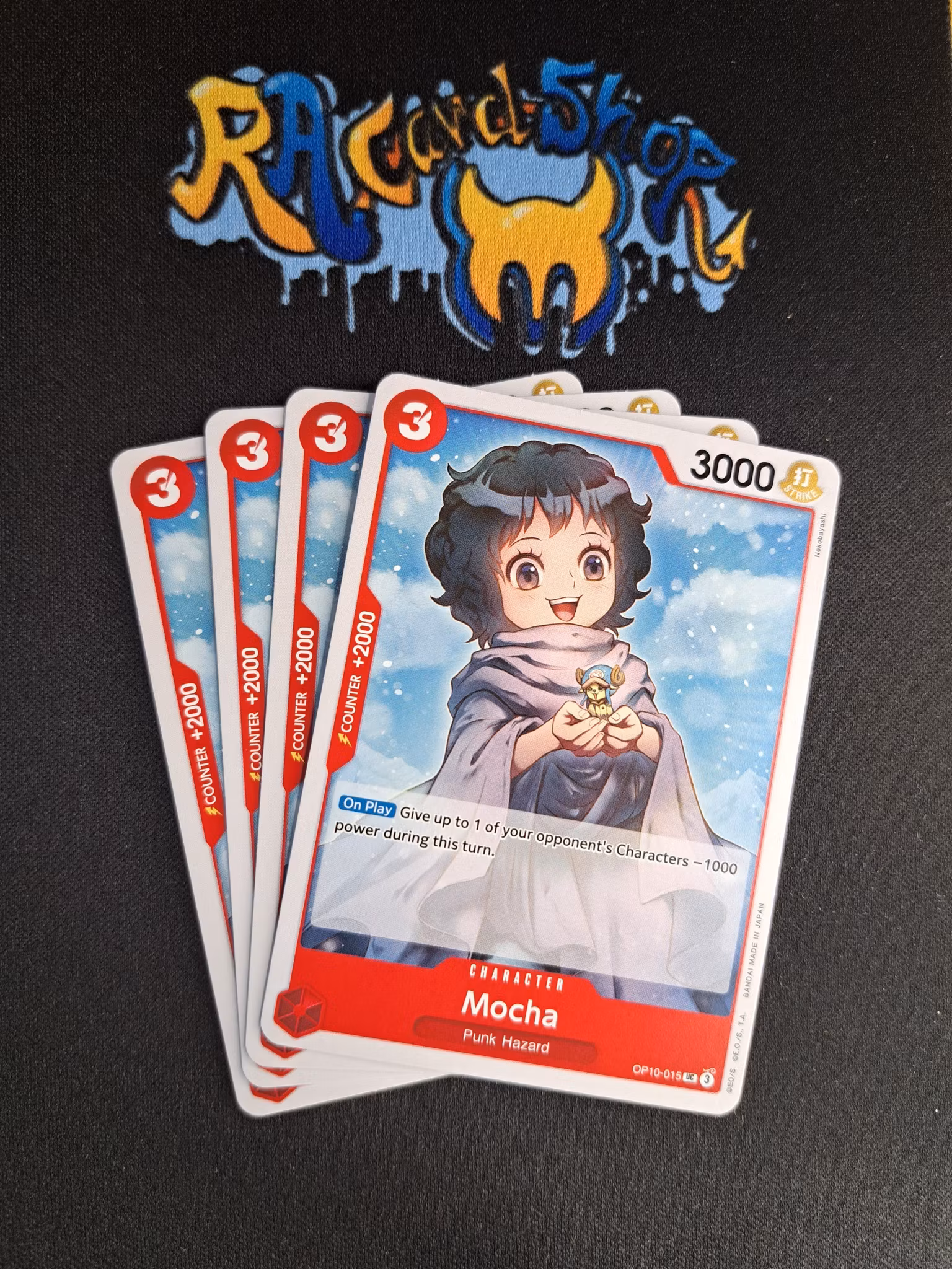 Mocha Uncommon Playset OP10-015 Royal Blood One Piece Card Game TCG CCG