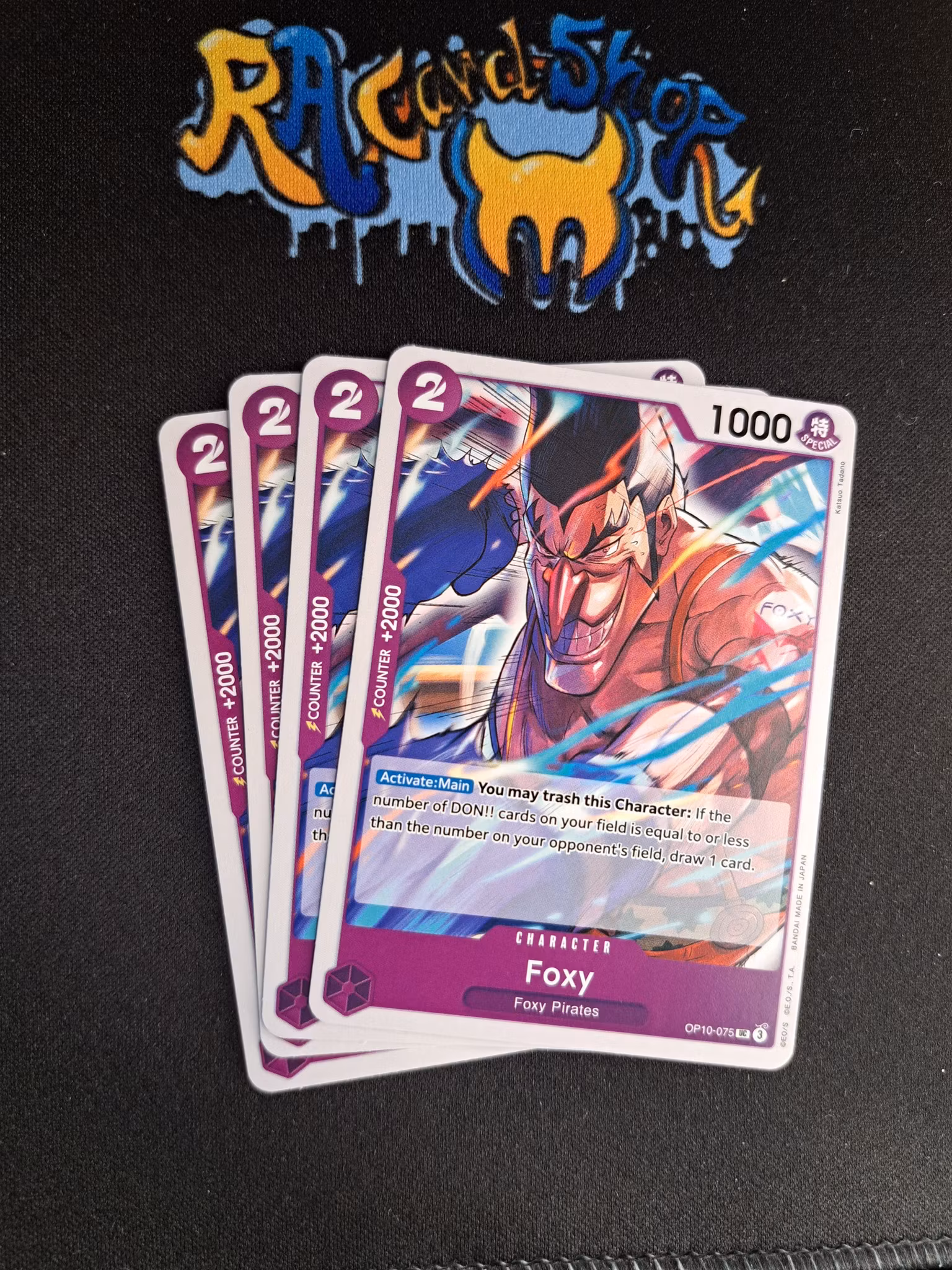 Foxy Uncommon Playset OP10-075 Royal Blood One Piece Card Game TCG CCG