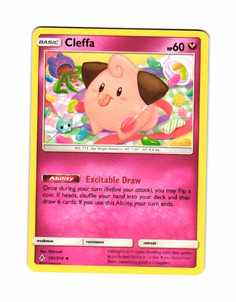 Cleffa Uncommon 131/214 Unbroken Bonds Pokemon