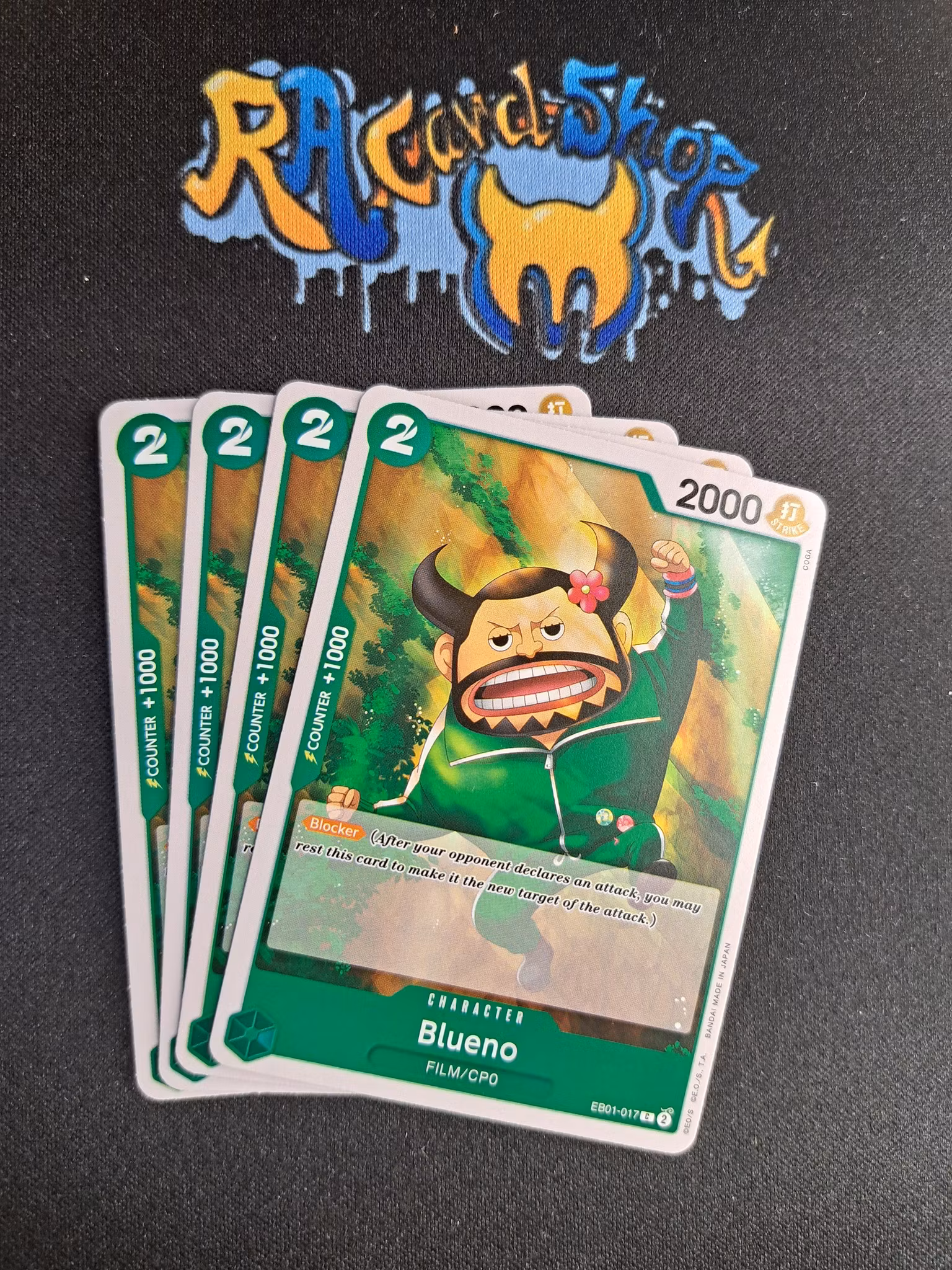 Blueno Common Playset EB01-017 Memorial Collection One Piece Card Game TCG CCG