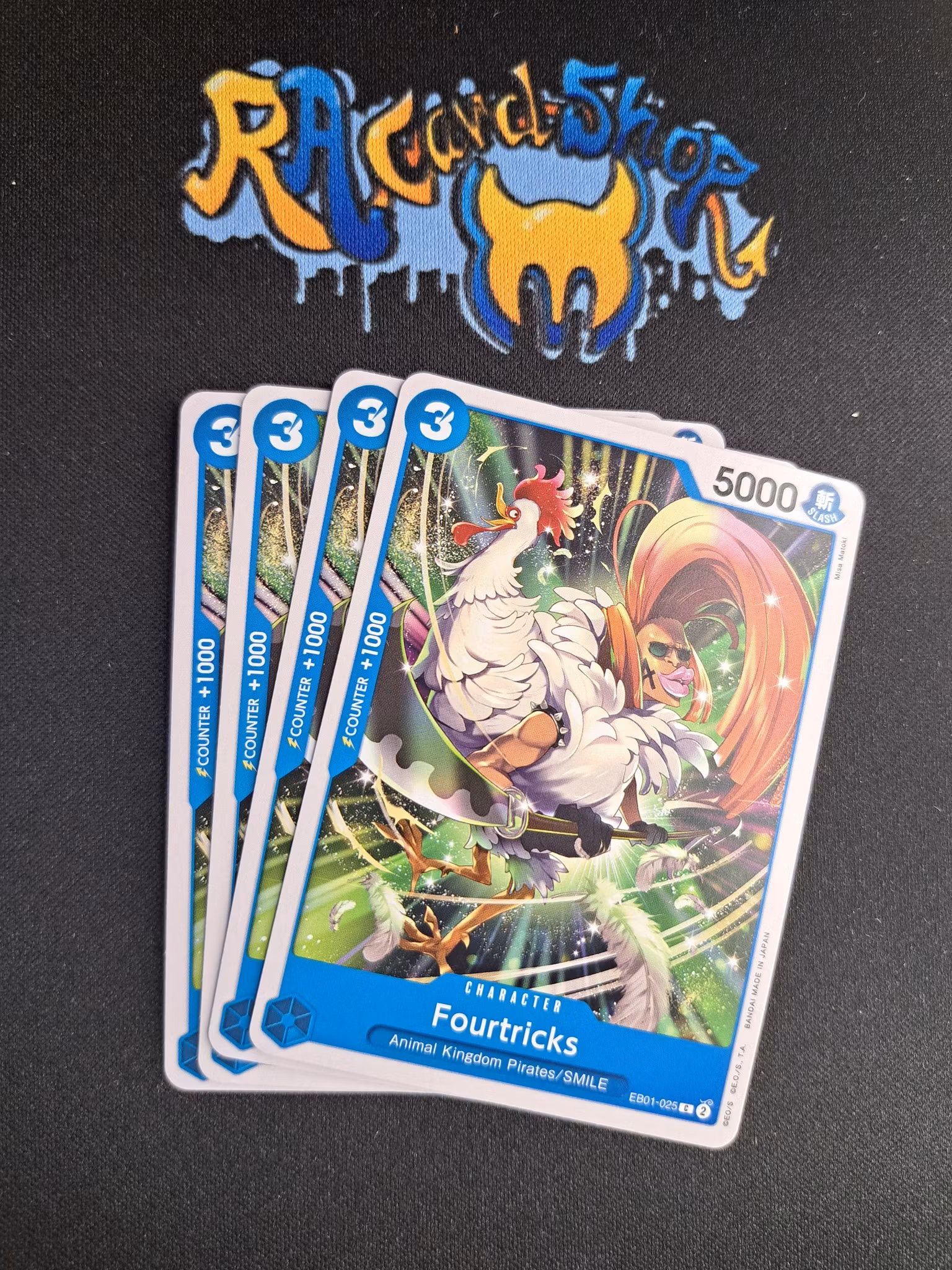 Fourtricks Common Playset EB01-025 Memorial Collection One Piece Card Game TCG CCG