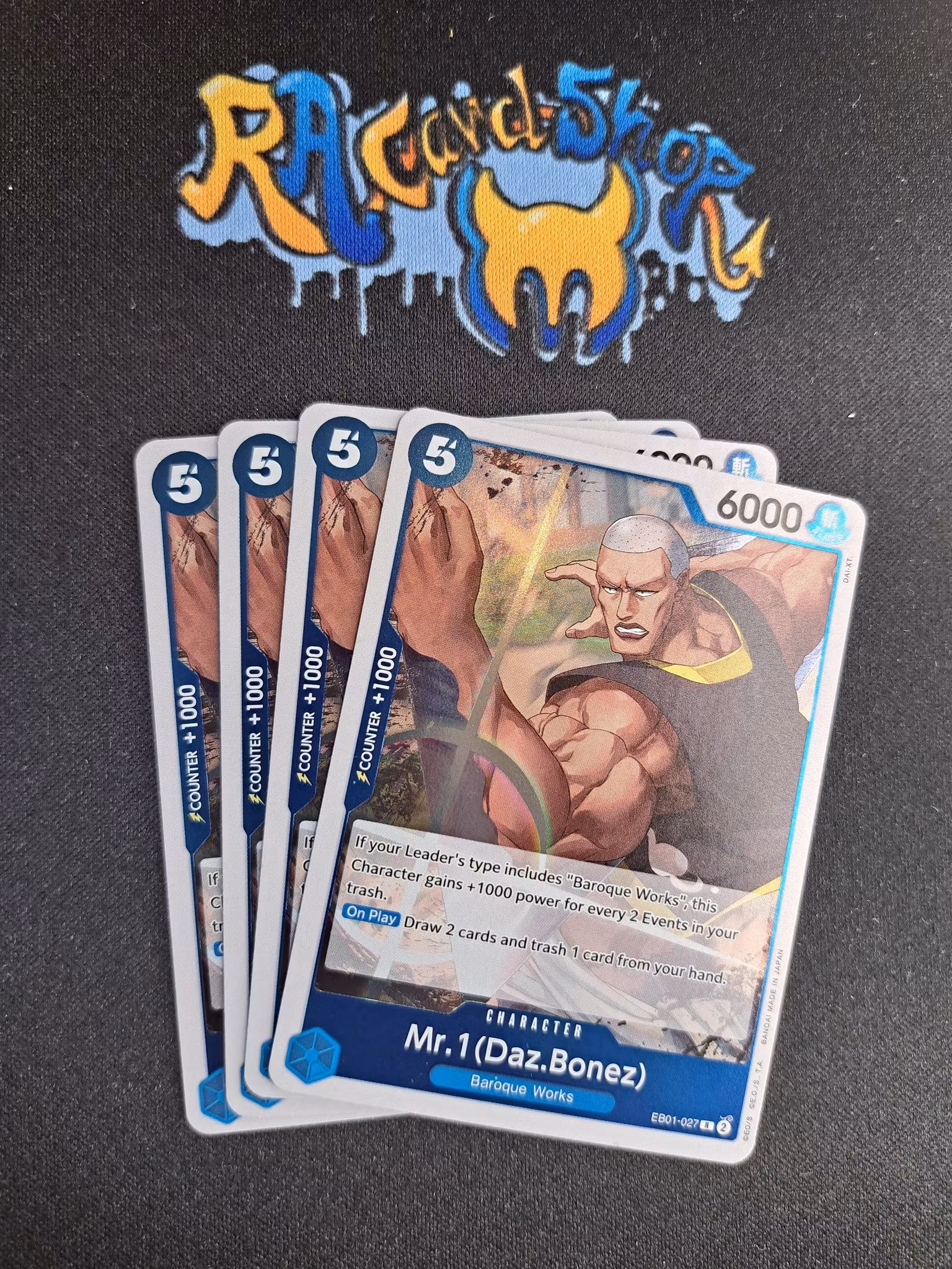 Mr.1(Daz.Bonez) Rare Playset EB01-027 Memorial Collection One Piece Card Game TCG CCG