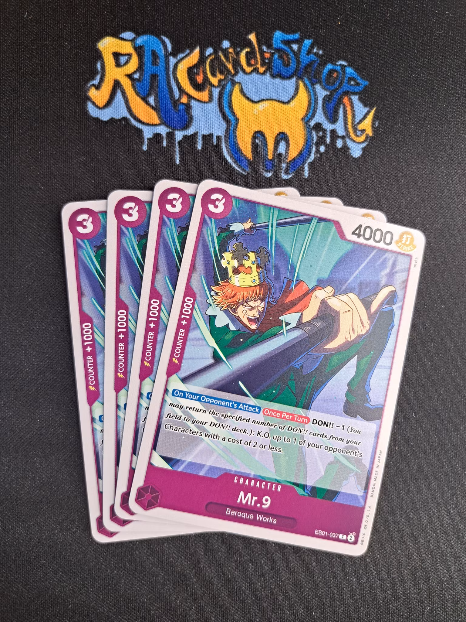 Mr.9 Common Playset EB01-037 Memorial Collection One Piece Card Game TCG CCG