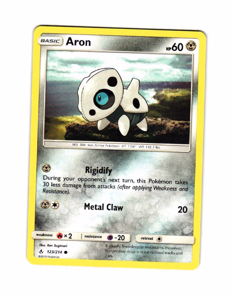 Aron Common 123/214 Unbroken Bonds Pokemon