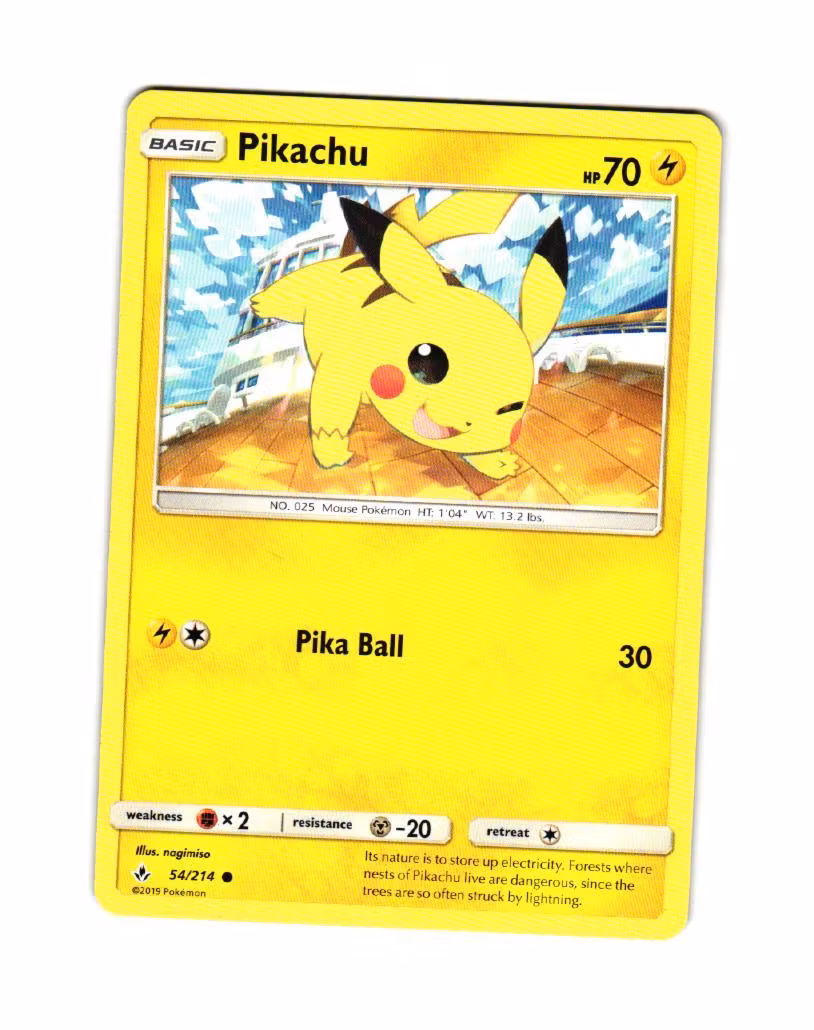 Pikach Common 54/214 Unbroken Bonds Pokemon