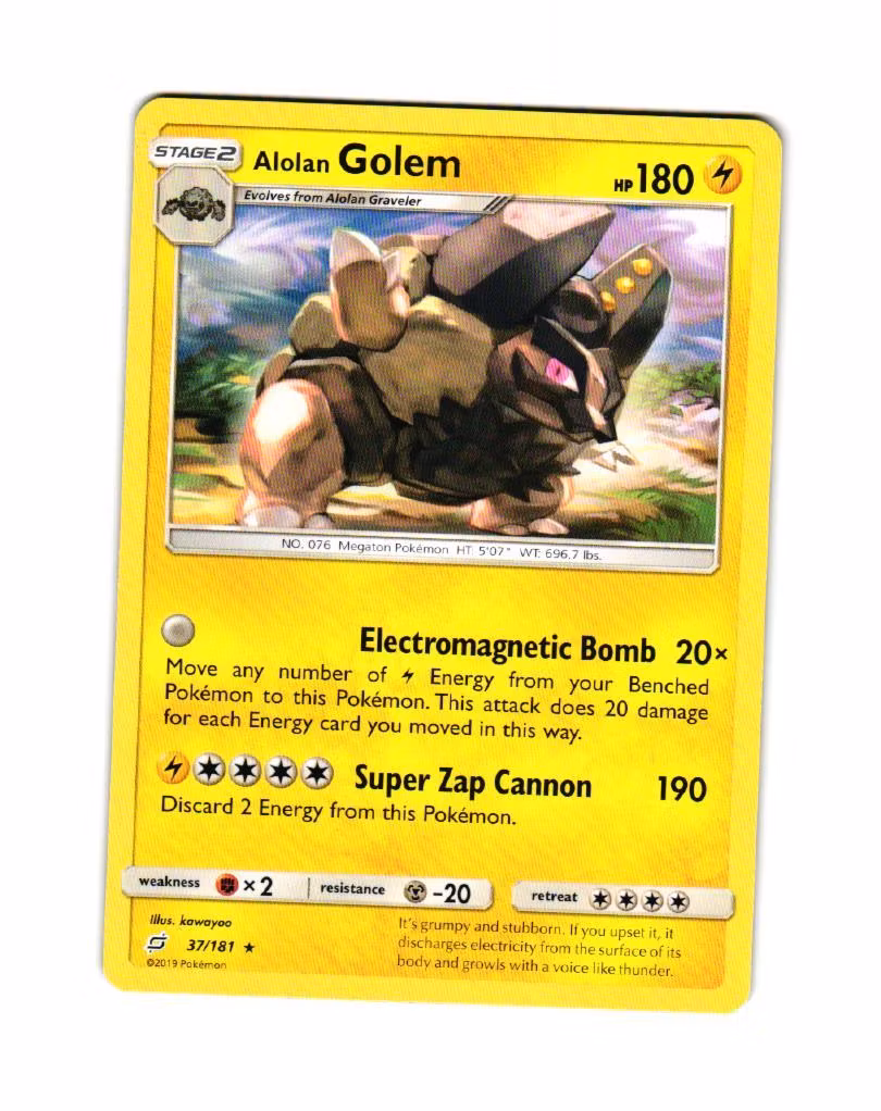 Golem Rare 37/181 Team Up Pokemon