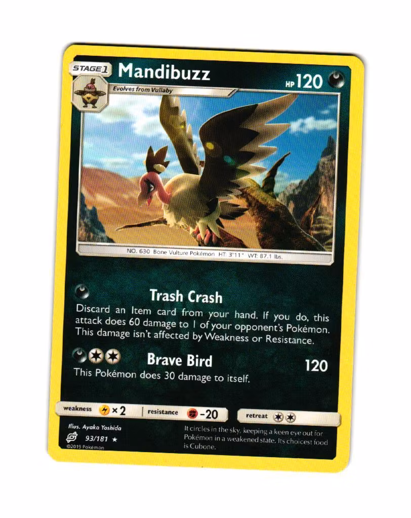Mandibuzz Rare 93/181 Team Up Pokemon