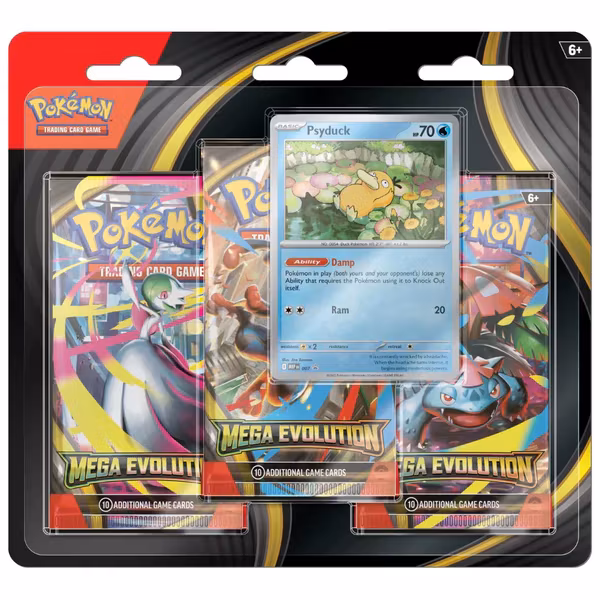 Mega Evolution 3 Pack Blister Pokemon Release 10/10-25