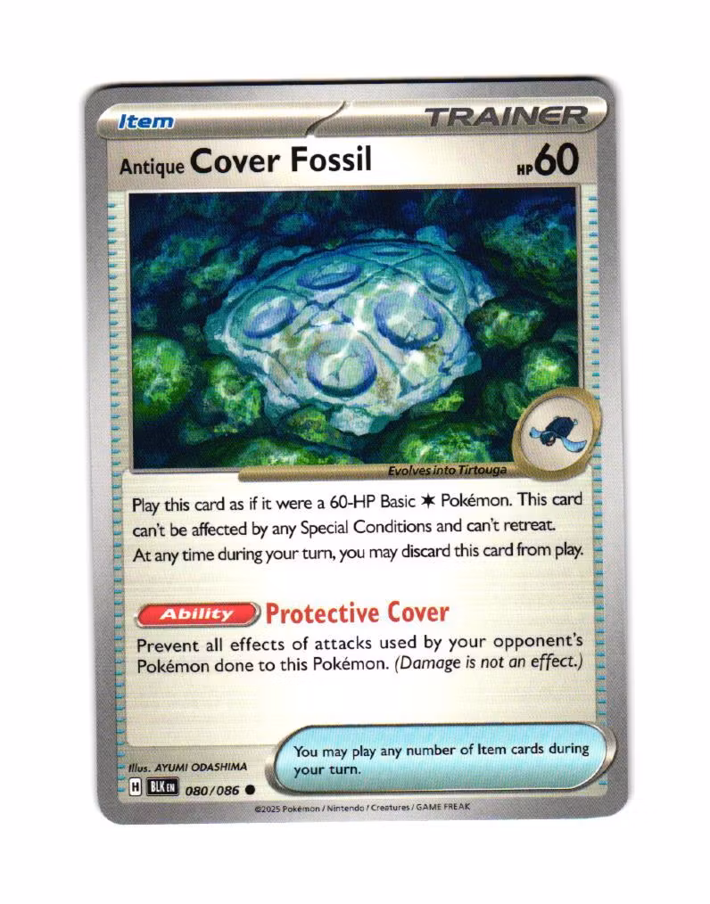 Antique Cover Fossil Uncommon 080/086 Black Bolt Pokemon