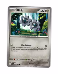 Klink Common 061/086 Black Bolt Pokemon