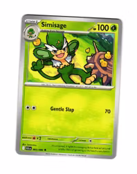 Simisage Uncommon 005/086 Black Bolt Pokemon