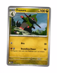 Fraxure Common 069/086 Black Bolt Pokemon