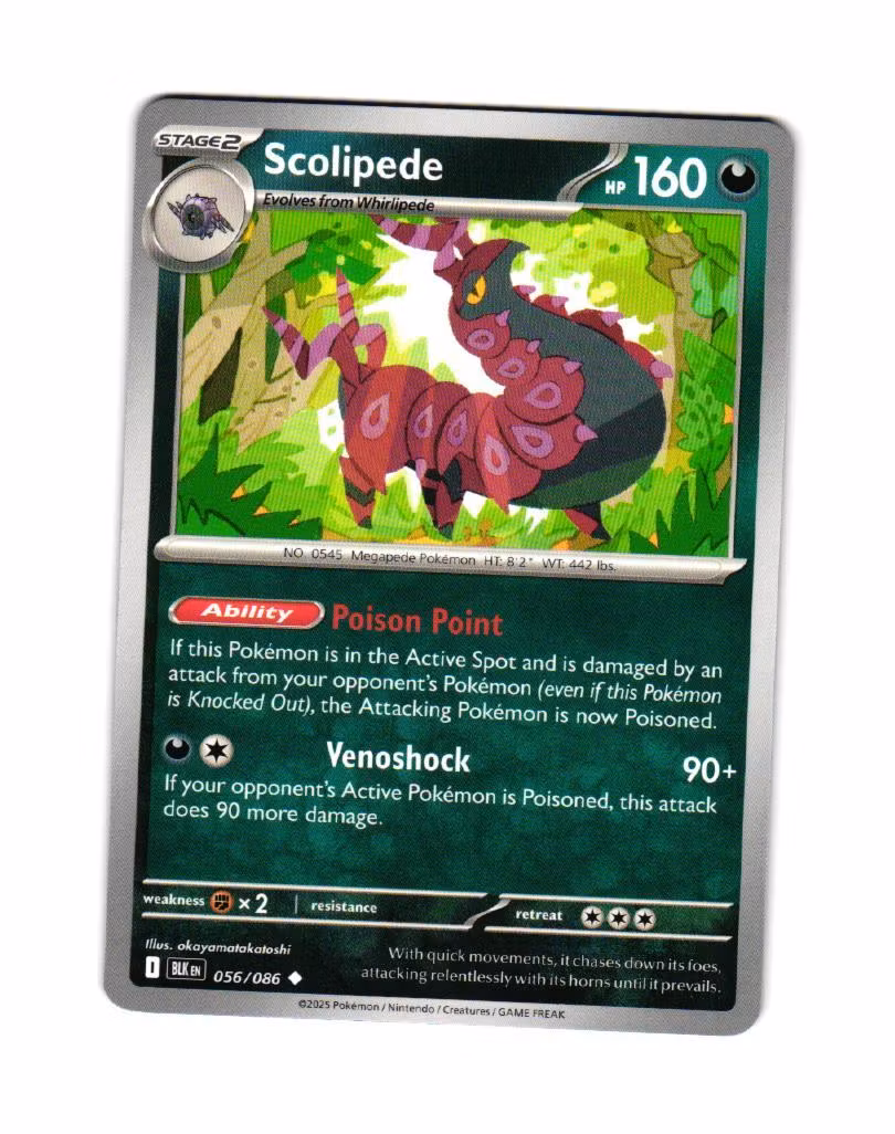 Scolipede Uncommon 056/086 Black Bolt Pokemon