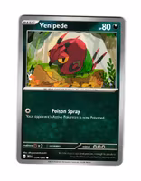 Venipede Common 054/086 Black Bolt Pokemon