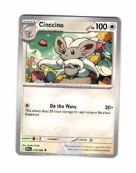 Cinccino Uncommon 076/086 Black Bolt Pokemon