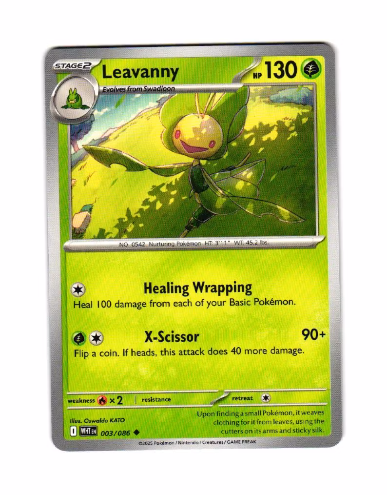 Leavanny Uncommon 003/086 White Flare Pokemon