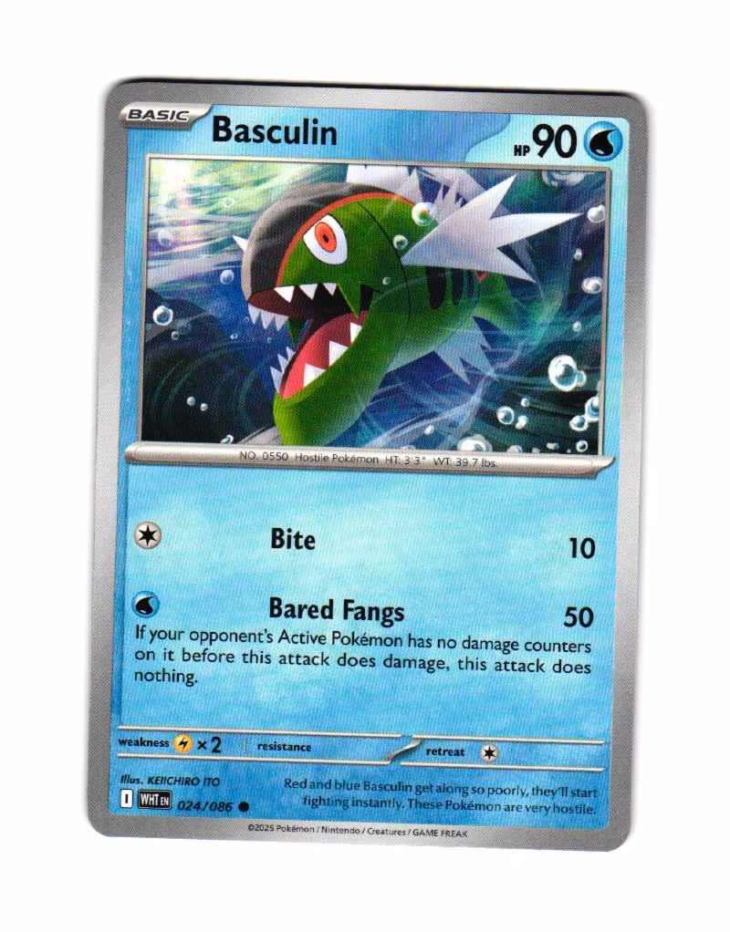 Basculin Common 024/086 White Flare Pokemon