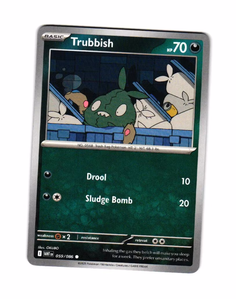 Trubbish Common 059/086 White Flare Pokemon