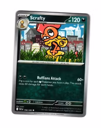 Scrafty Uncommon 058/086 White Flare Pokemon