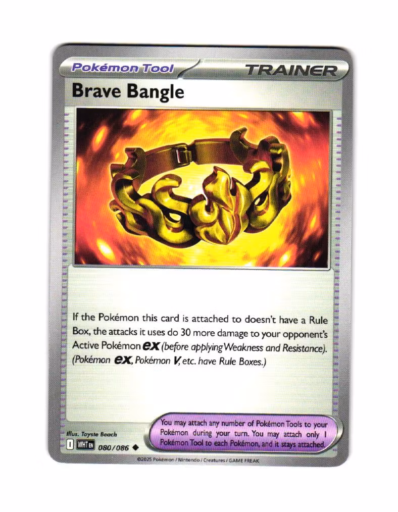 Brave Bangle Uncommon 080/086 White Flare Pokemon