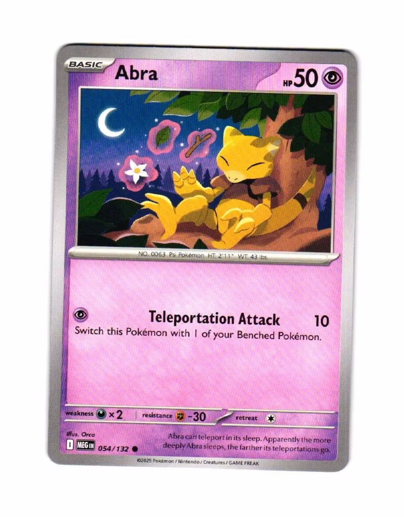 Abra Common 054/132 Mega Evolution Pokemon