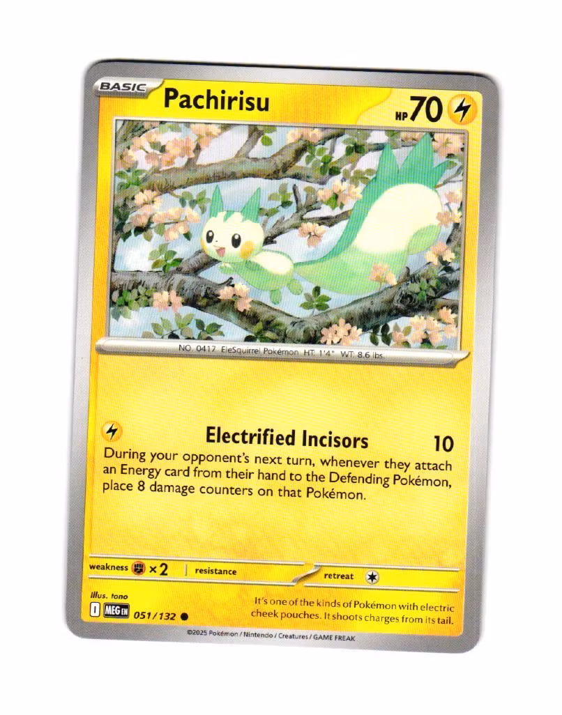 Pachirisu Common 051/132 Mega Evolution Pokemon