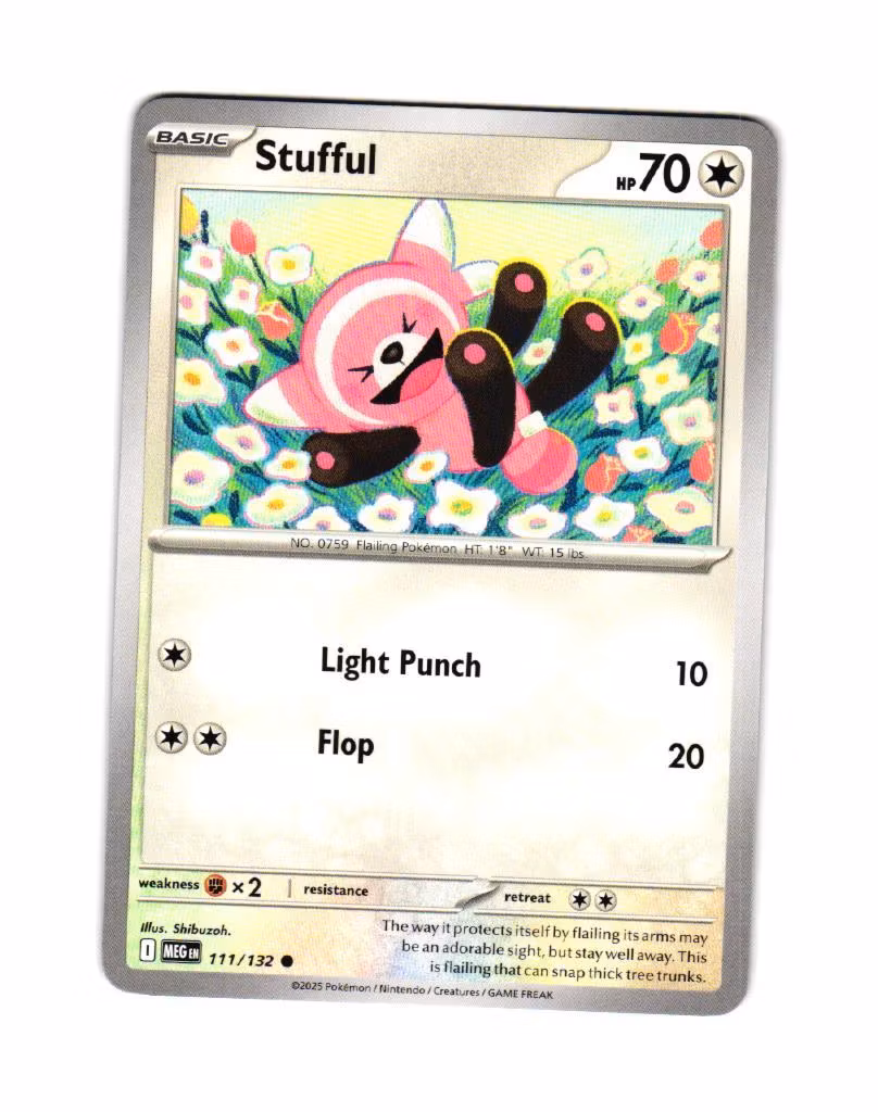 Stufful Common 111/132 Mega Evolution Pokemon