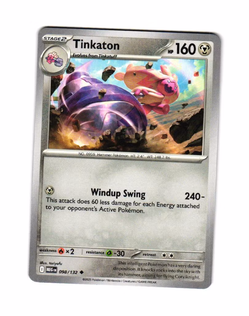 Tinkaton Uncommon 098/132 Mega Evolution Pokemon