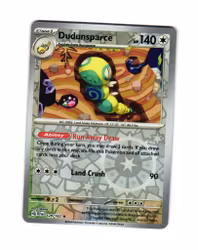 Dudunsparce Reverse Holo Rare 129/162 Temporal Forces Pokemon